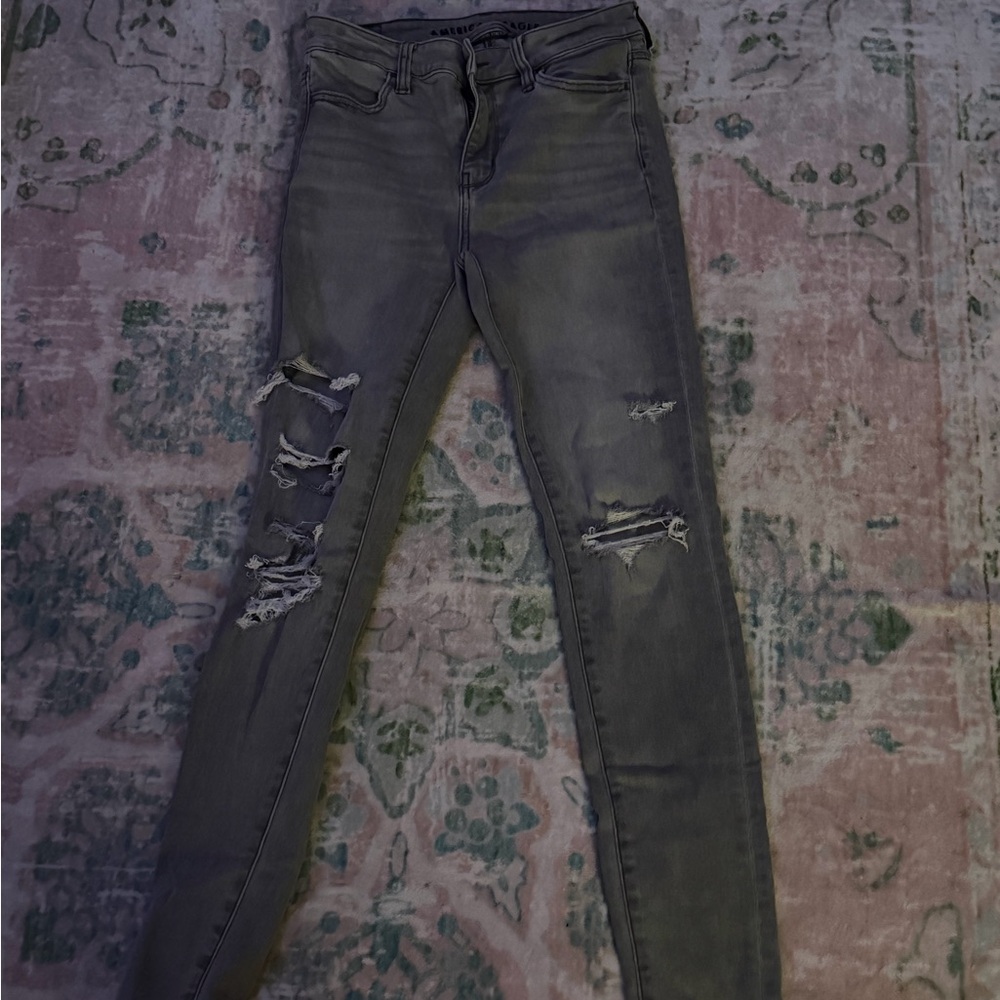 American Eagle Gray Women Jeans